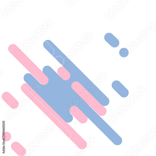 modern abstract pastel geometry dashed corner