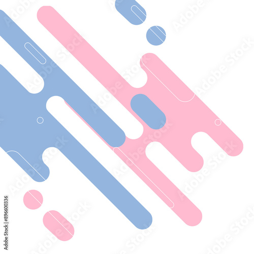 modern abstract pastel geometry dashed corner