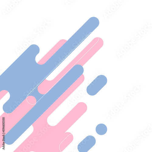 modern abstract pastel geometry dashed corner