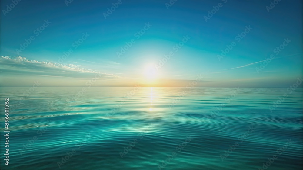 Obraz premium Soft teal gradient background resembling a peaceful ocean scene, teal, gradient, soft, background, calm, serene, tranquil, smooth