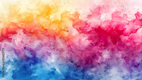 Vibrant watercolor washes with subtle gradients, dynamic and seamless texture, lively and creative backgrounds 