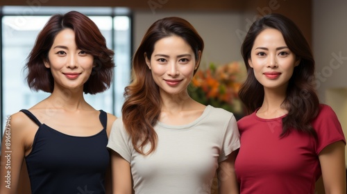 Here are the images of the healthy Korean female consultant in man 40s.