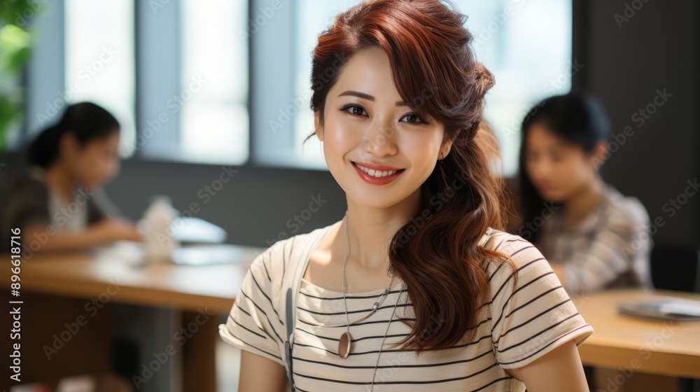 Here are the images of the healthy Korean female consultant in man 40s. Here are the images of the healthy Korean female consultant in man 40s.