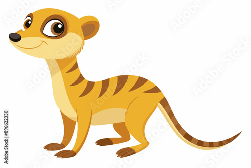 Funny Meerkat Vector Illustration Cartoons, Clipart And Line Art, Charming funny meerkat vector illustration for cartoons, clipart, and line art designs