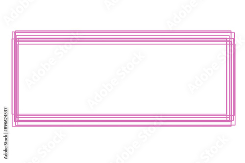 Free Download Square Line Marking or frame Illustration Doodle Highlights That Can Be Used For Sticker, Icon, Decorative, etc. | Marker with pink color - GFXLoad