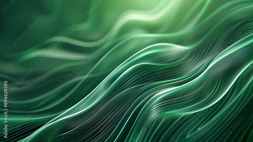 Abstract Organic Green Lines on Textured Background - Generative AI Wallpaper Abstract Organic Green Lines on Textured Background - Generative AI Wallpaper