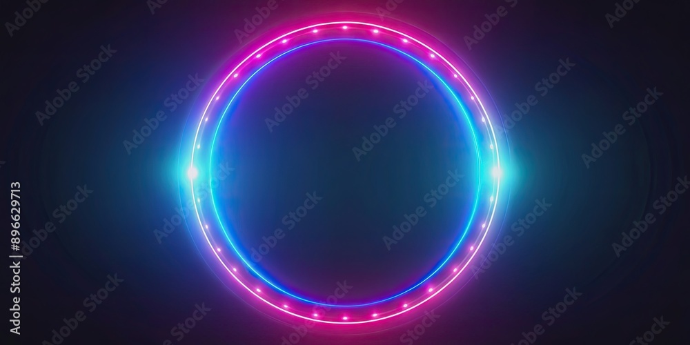 Glowing neon circle frame with abstract futuristic design, neon, circle, frame, glowing, abstract, futuristic Glowing neon circle frame with abstract futuristic design, neon, circle, frame, glowing, abstract, futuristic
