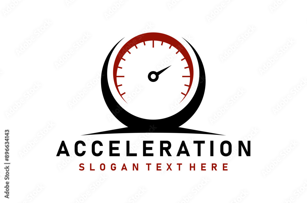 acceleration speed time logo illustration simple logo design vector acceleration speed time logo illustration simple logo design vector