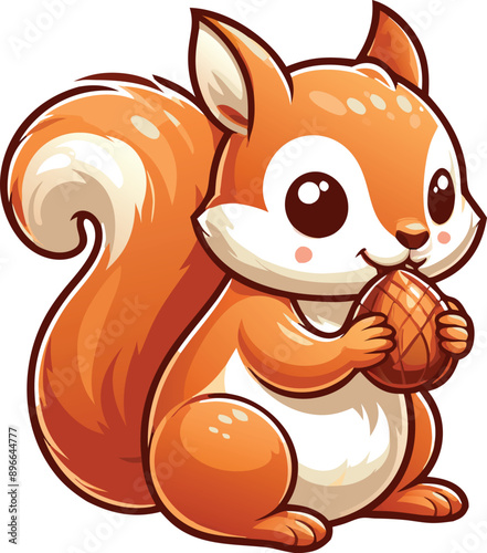 Cute squral vector cartoon illustration photo