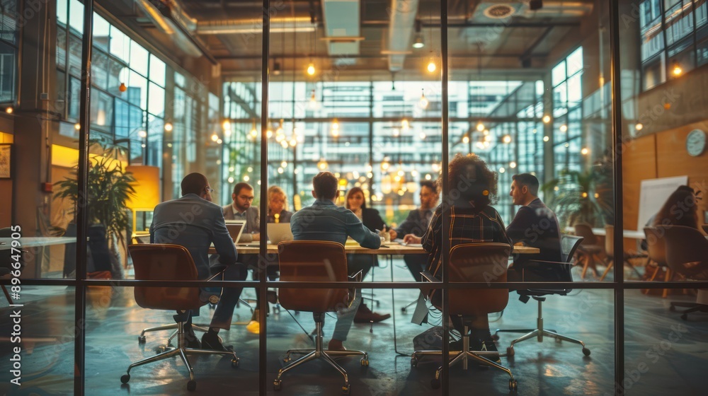 In a small meeting room, the team is having a meeting to solve issues from a past project. Everyone looks stressed and pressured. 
