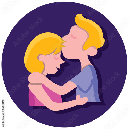 Forehead Kisses Icon