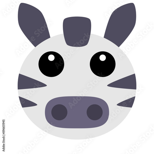 A cute round animal face