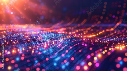 Abstract Digital Art: A Symphony of Colors and Lights