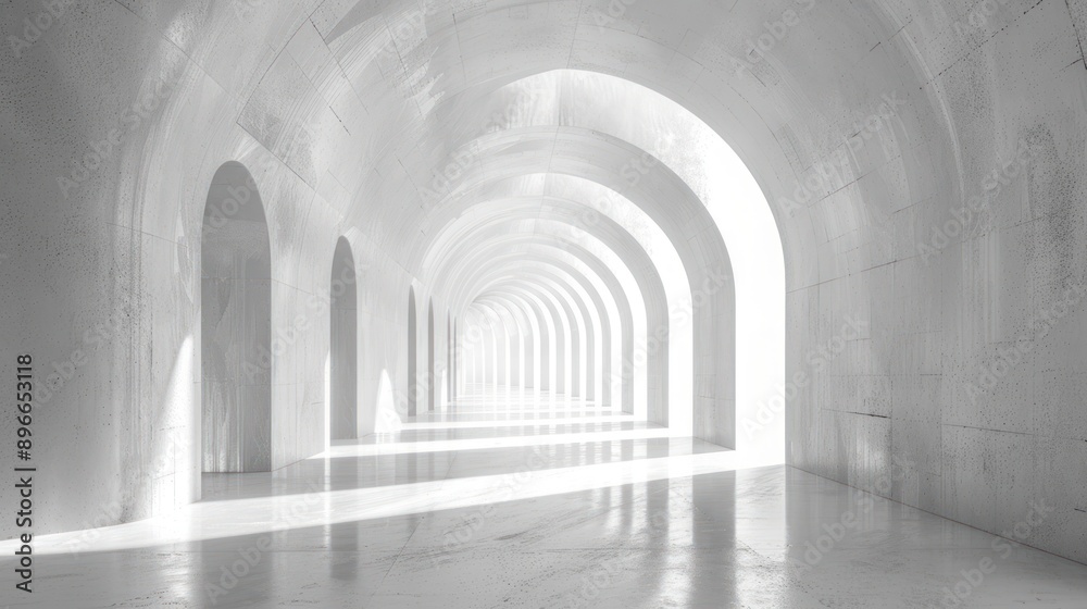 White Archway Corridor White Archway Corridor
