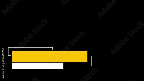 lower third yellow animation title