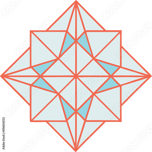 Diamond cut mandala