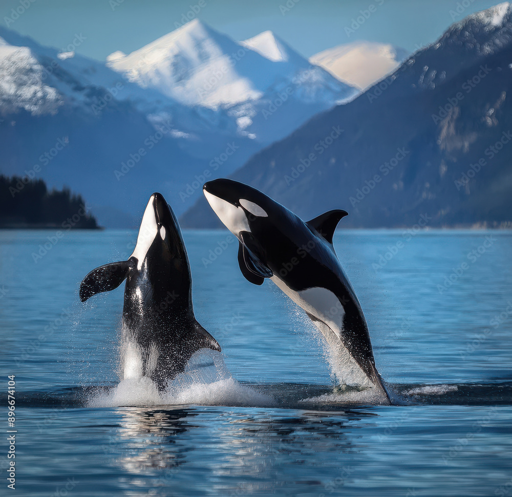 Fototapeta premium whale swimming in the water