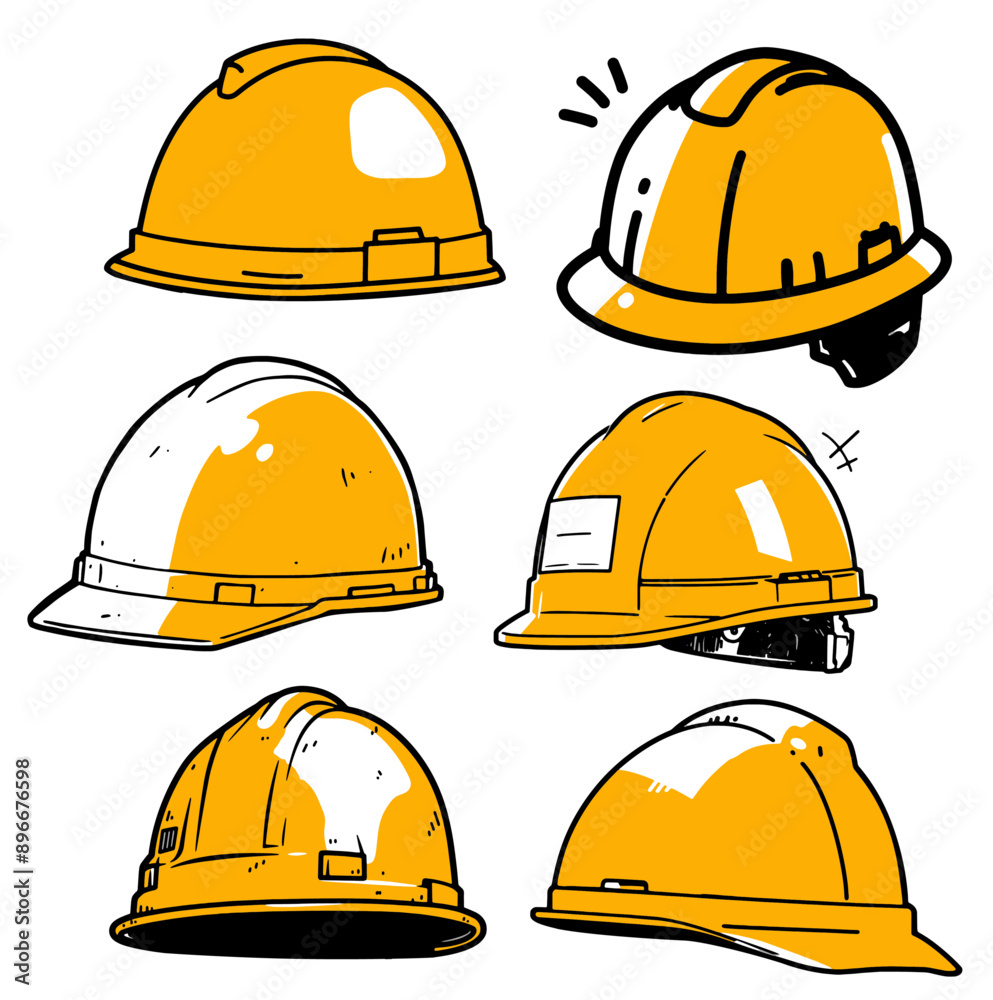 安全ヘルメットのシンプルイラスト 安全ヘルメットのシンプルイラスト