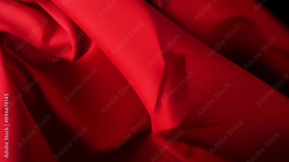 Red Silk Waves: The Art of Wind-Blown Fabric Red Silk Waves: The Art of Wind-Blown Fabric