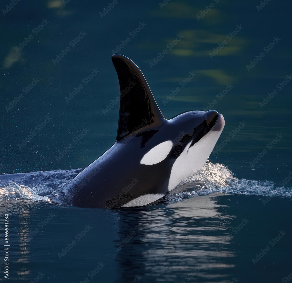 Obraz premium orca in the water