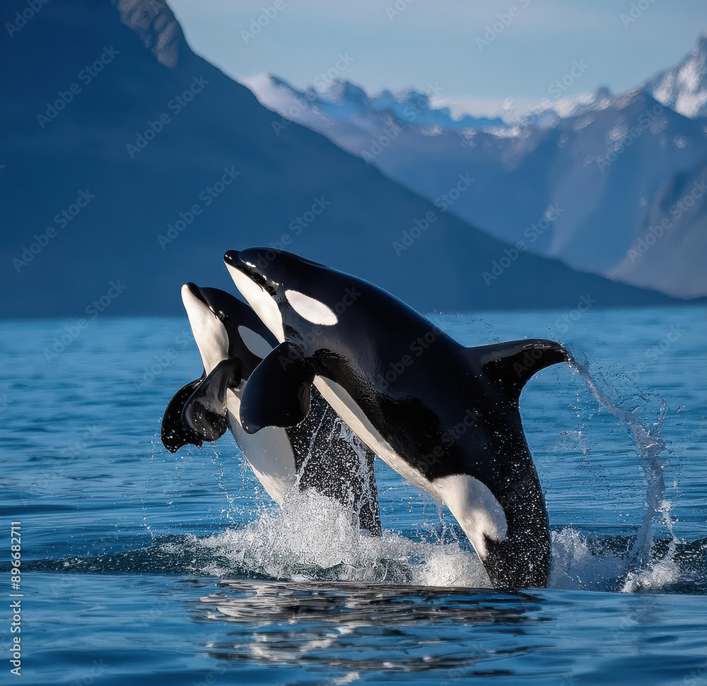 Obraz premium orca in the water