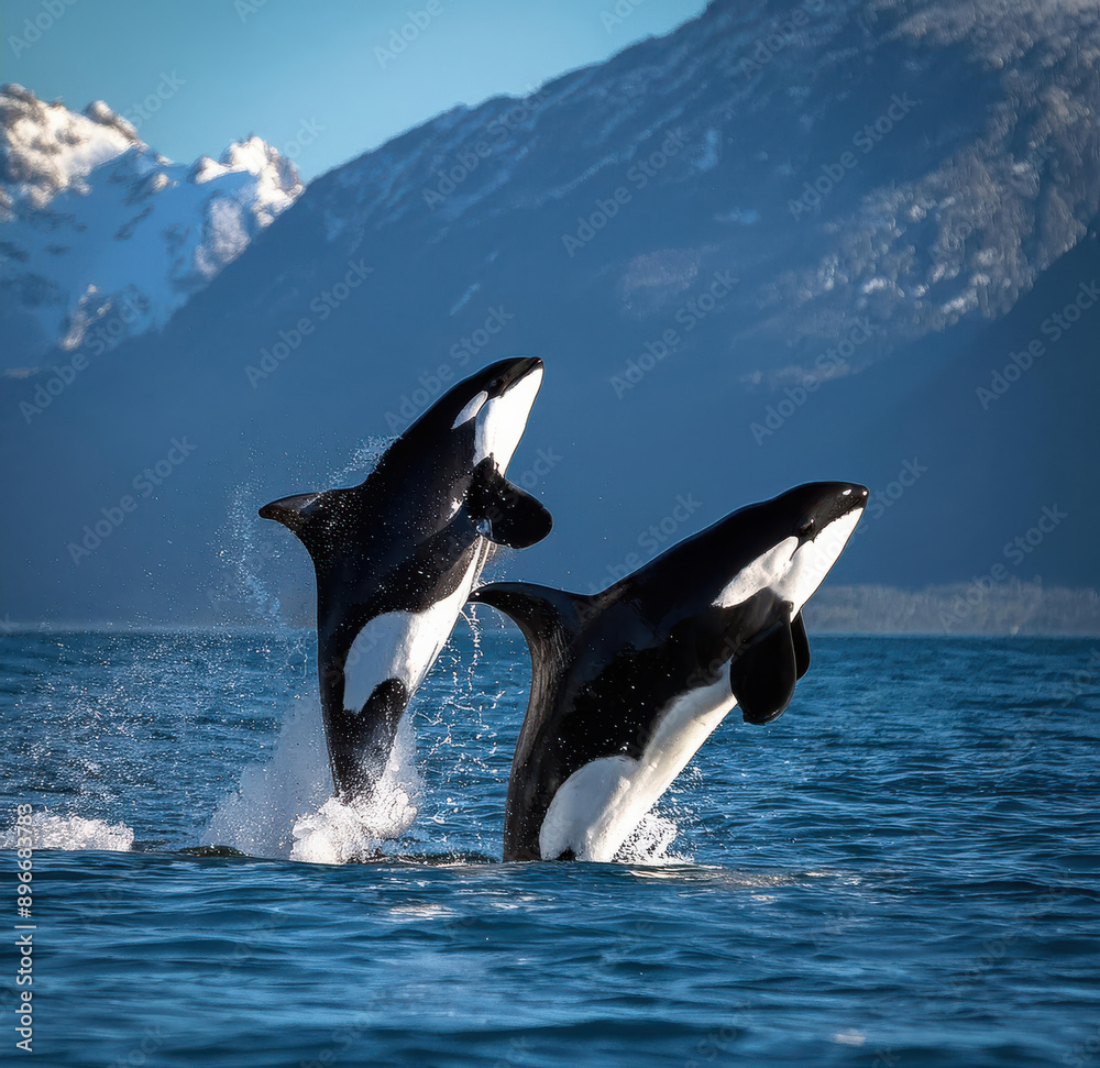 Obraz premium orca in the water