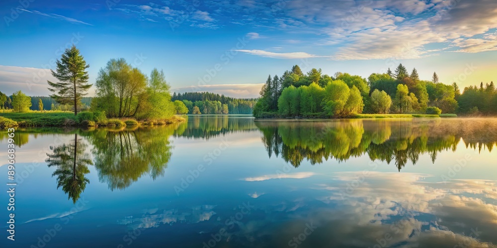 Reflection of a serene landscape in a still lake , nature, water, peaceful, calm, mirror, tranquility, scenic, reflection Reflection of a serene landscape in a still lake , nature, water, peaceful, calm, mirror, tranquility, scenic, reflection