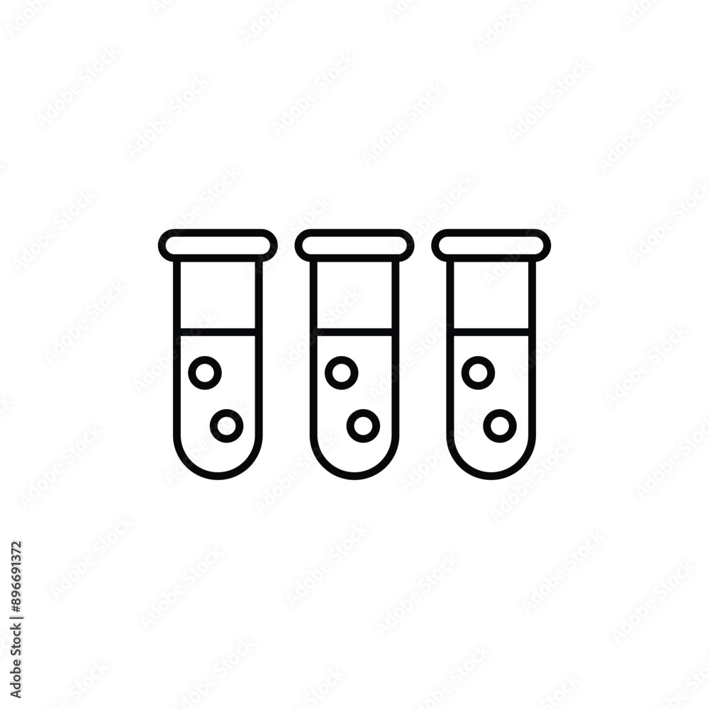 test tubes icon design with white background stock illustration test tubes icon design with white background stock illustration