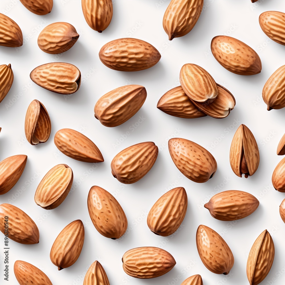 A handful of almonds, quality stock photo A handful of almonds, quality stock photo
