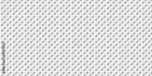Vector white and gray light abstract ornament wave paper gradient meatball wallpaper. modern creative geometric backdrop design pattern background for website banner template design.