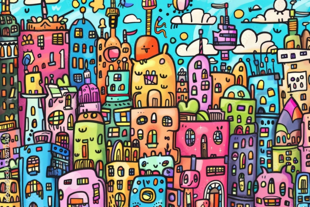 hand drawn doodle whimsical hand drawn doodle whimsical