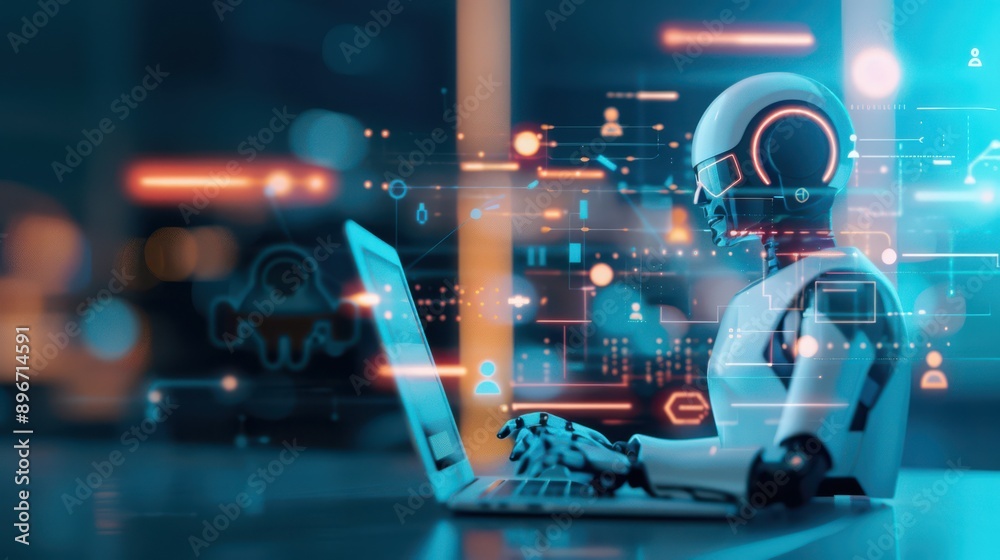 User interacting with a conversational agent on their laptop, receiving language exercises and feedback, Conversational agent, Laptop User interacting with a conversational agent on their laptop, receiving language exercises and feedback, Conversational agent, Laptop