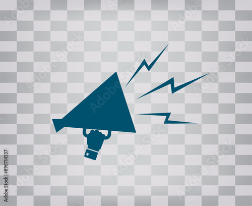 Vector icon on gray background with gradient