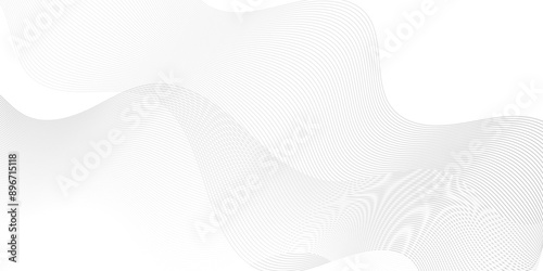 Vector Abstract white digital blend wave lines and technology background. Modern white flowing wave lines and glowing moving lines. Futuristic technology and sound wave lines background.