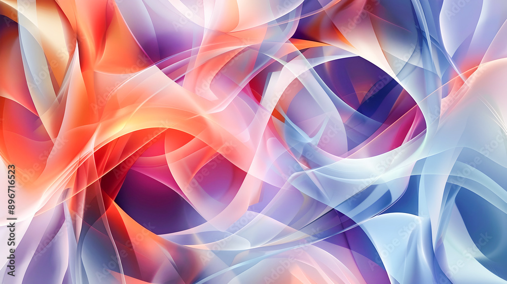 Abstract Art with Colorful Swirls and Wave Pattern Abstract Art with Colorful Swirls and Wave Pattern