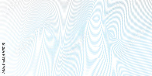 Vector Abstract blue digital blend wave lines and technology background. Modern blue flowing wave lines and glowing moving lines. Futuristic technology and sound wave lines background.