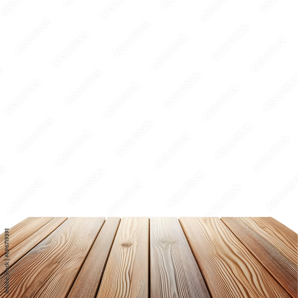 Empty Wood Table Surface Vertical Planks isolated on transparent background Empty Wood Table Surface Vertical Planks isolated on transparent background