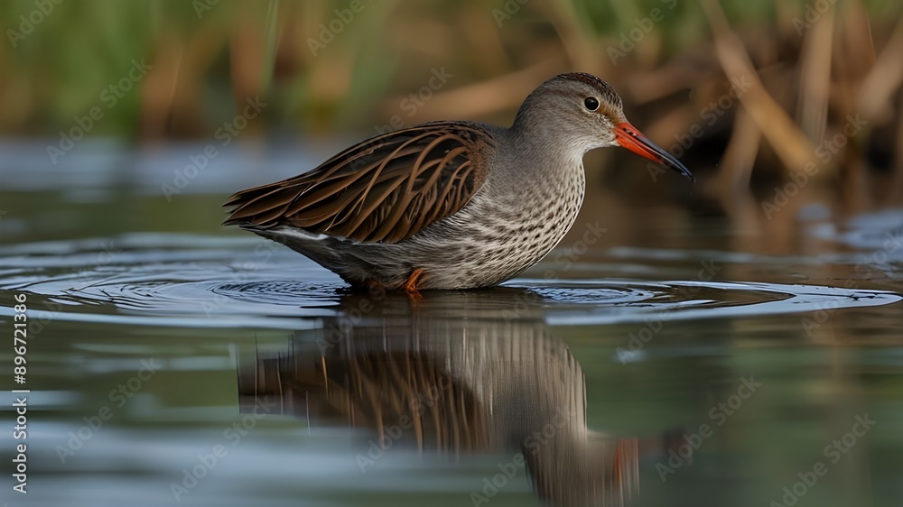 Water Rail - Rallus aquaticus Generative AI Water Rail - Rallus aquaticus Generative AI