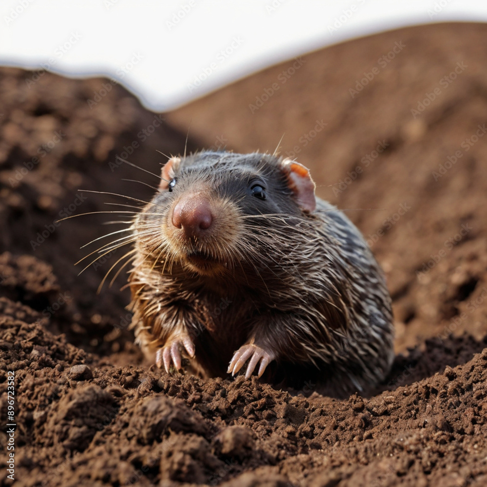 a mole on a white background