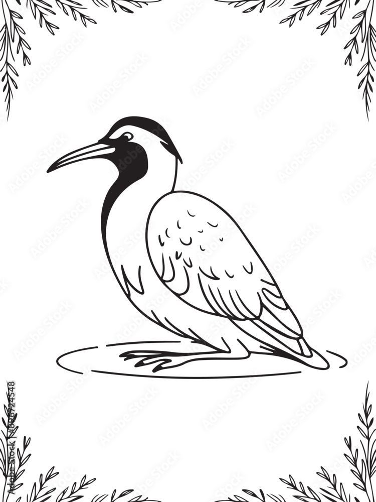 Obraz premium Illustration Artwork of bittern