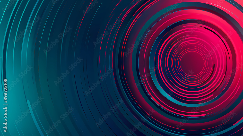 Abstract concentric circles with vibrant red and blue hues creating a dynamic, hypnotic effect. Abstract concentric circles with vibrant red and blue hues creating a dynamic, hypnotic effect.