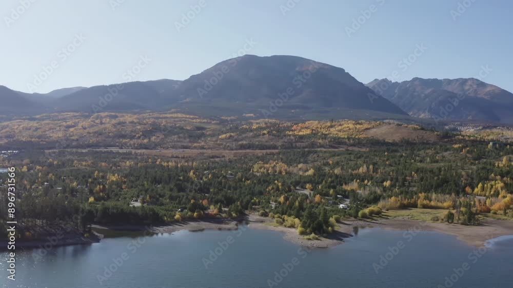 Aerial video of Lake Dillon Reservoir in Colorado's Summit County Aerial video of Lake Dillon Reservoir in Colorado's Summit County