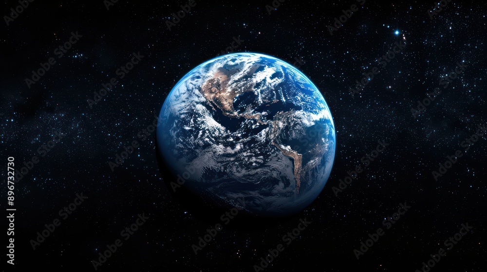 the planet earth on a black background the planet earth on a black background
