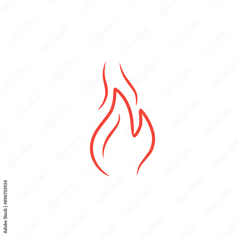 fire line vector icon fire line vector icon