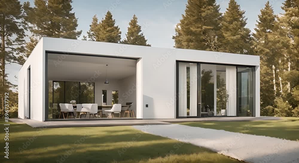 Geometric Perfection: A Cubic House Showcases the Beauty of Scandinavian Minimalism and Contemporary Aesthetics Geometric Perfection: A Cubic House Showcases the Beauty of Scandinavian Minimalism and Contemporary Aesthetics