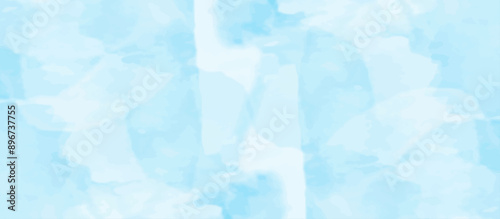 Abstract watercolor paper textured illustration. grungy violet gradient watercolor artistic brush paint stain background. light sky blue background.. retro aquarelle card design.