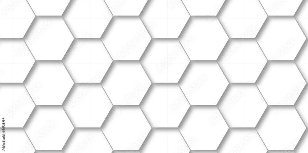 Abstract white 3d hexagon light creative digital concept vector surface grid hexagonal tile and mosaic background. vector illustration geometry science and technology cover web white honeycomb texture Abstract white 3d hexagon light creative digital concept vector surface grid hexagonal tile and mosaic background. vector illustration geometry science and technology cover web white honeycomb texture
