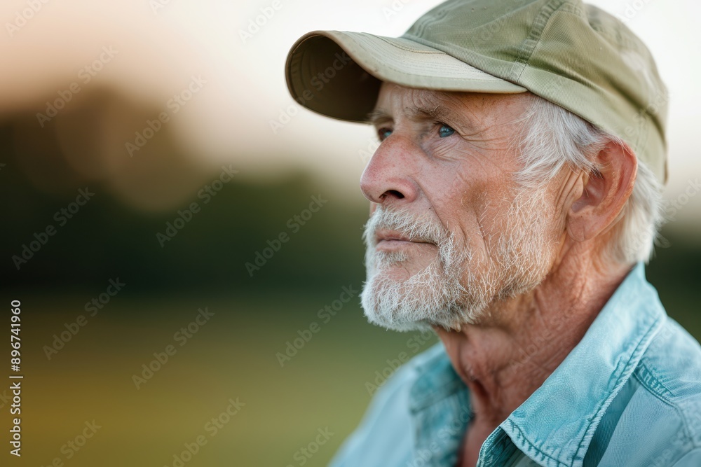 Serene Senior Man Engaging in Gardening as a Relaxing Retirement Hobby Serene Senior Man Engaging in Gardening as a Relaxing Retirement Hobby
