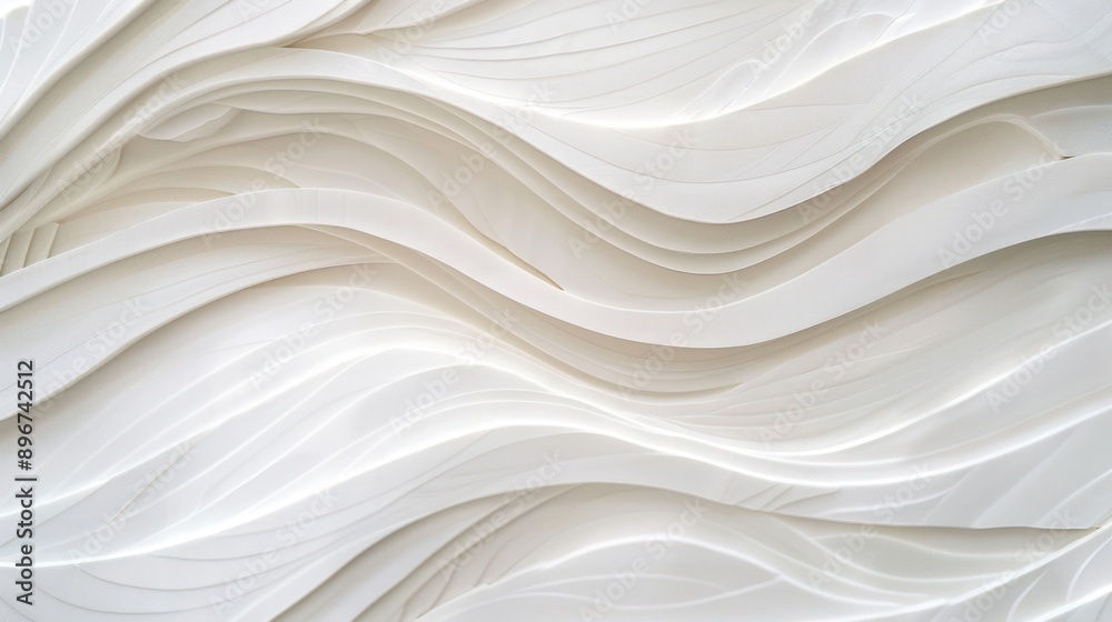 Abstract White Wave Pattern Abstract White Wave Pattern