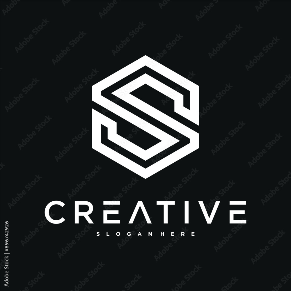 Creative abstract initial letter S logo design. Preamium Vector Creative abstract initial letter S logo design. Preamium Vector